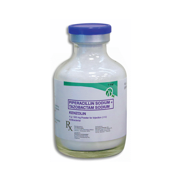 KENZOLIN Piperacillin Sodium / Tazobactam Sodium 4g / 500mg Powder for ...